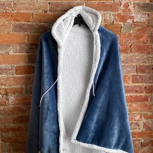 Hooded blanket robe